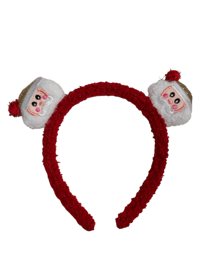 Lola + The Boys Red Santa Holiday Fun Headbands