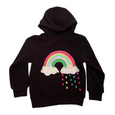 Lola + The Boys Hoodie Rainbow clouds cords hoodie