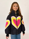 Lola + The Boys JACKET Electric Hearts Puffer