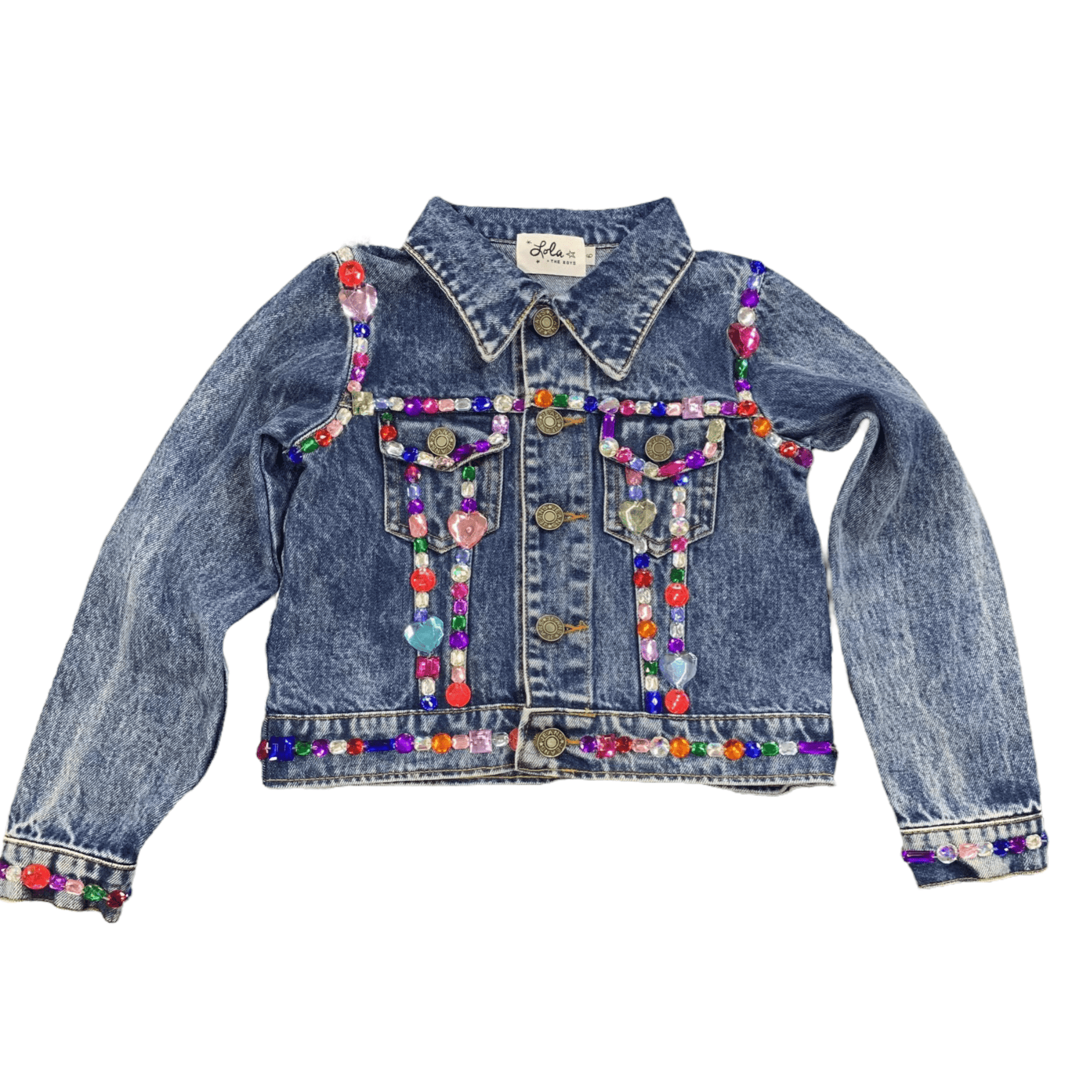 Tryounger Students Candy Color Denim Jacket