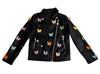 Lola + The Boys Jackets & Bombers 3D Butterfly Vegan Moto Jacket