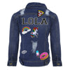 Lola & The Boys Jackets & Bombers 1 Dark / Denim Customizable Patch Denim Jacket