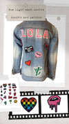 Lola & The Boys Jackets & Bombers Customizable Patch Denim Jacket