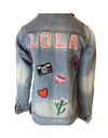Lola & The Boys Jackets & Bombers 2 Light / Denim Customizable Patch Denim Jacket