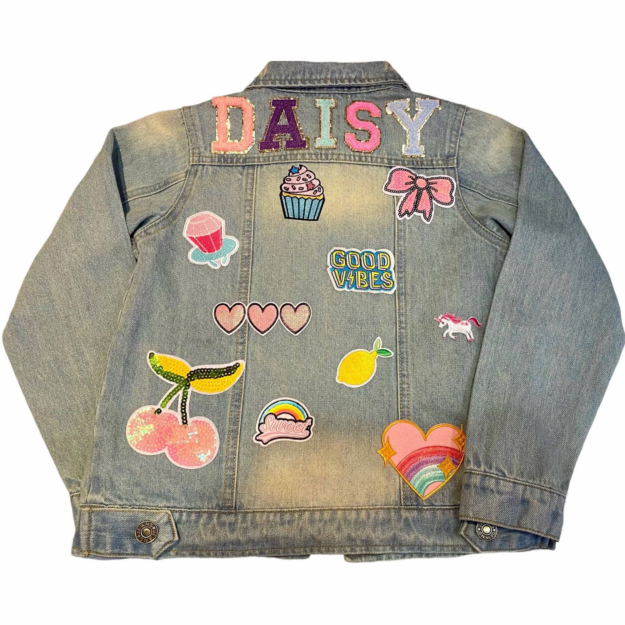 Custom Denim Path - Personalized Kids Denim Patch Jacket