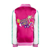 Lola & The Boys Jackets & Bombers Girls Good Vibes Embroidered Satin Bomber | Lola and The Boys