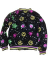 Lola + The Boys Jackets & Bombers Peace and Love Sequin Bomber (Pre Order Ships 10/29)