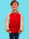 Lola + The Boys Jackets & Bombers Tiger Quilted Bomber