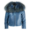 Lola & The Boys Jackets & Bombers Women's Leather Sheerling with Fox Fur-PREORDER