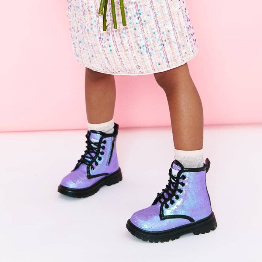 Girls clearance sequin boots