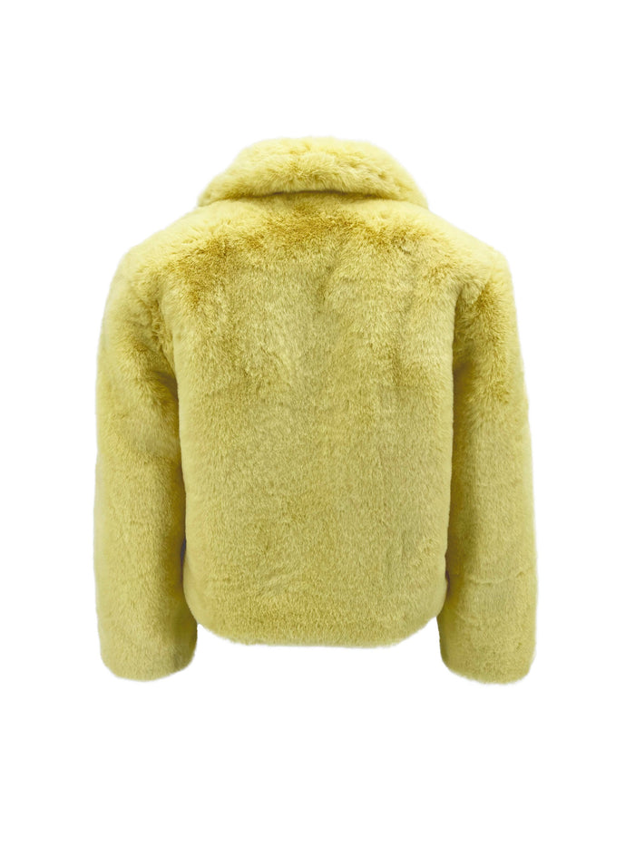 Lola + The Boys Little Miss Sunshine Faux Fur Jacket