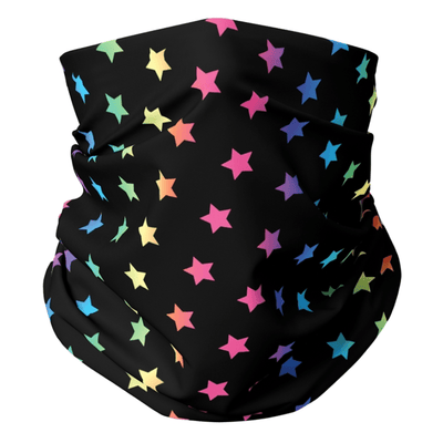 Lola + The Boys mask Rainbow Stars Graphic Neck Gaiter (Teen Size)