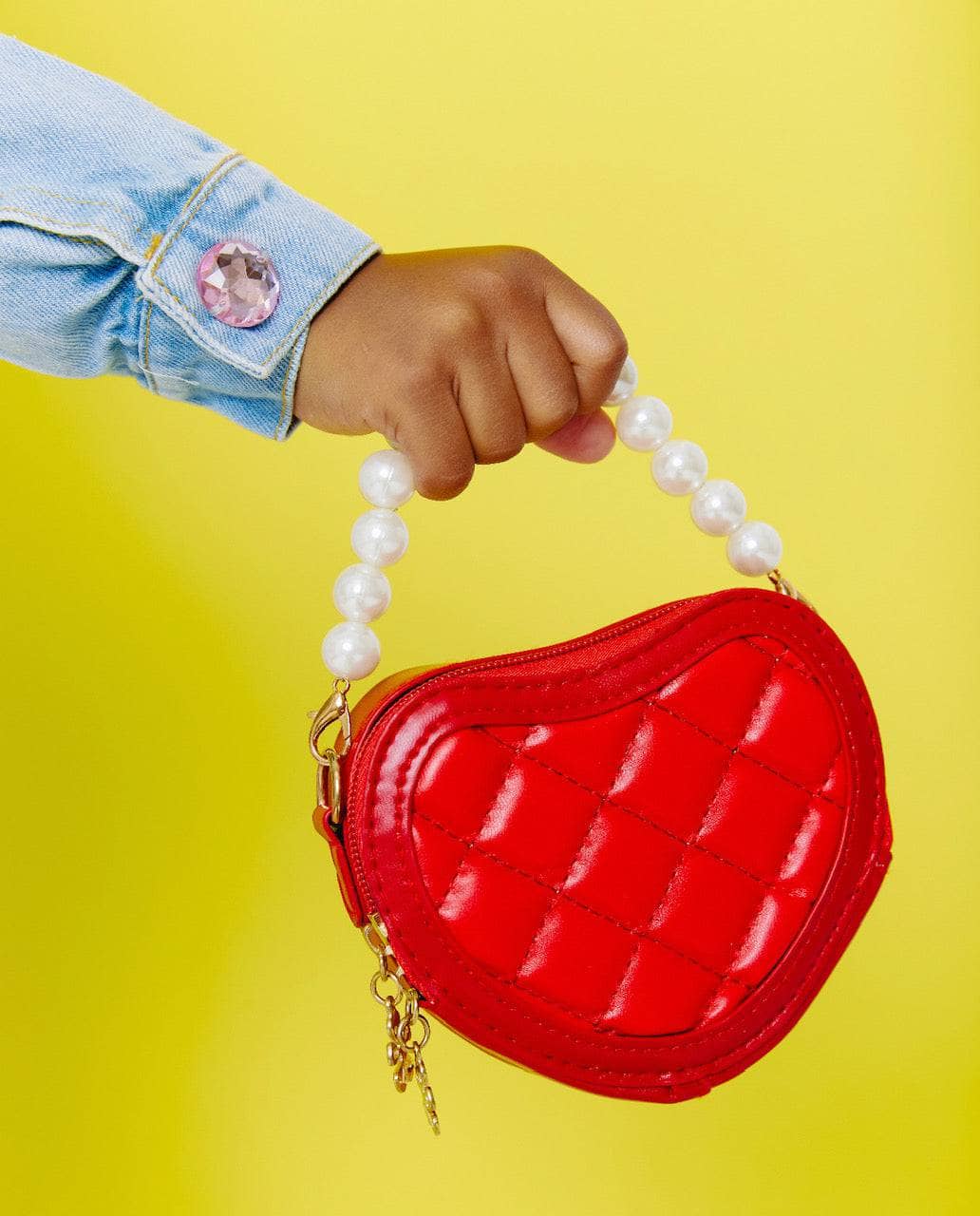 Quilted Heart Shape Bag