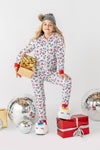 Lola + The Boys Nightwear Small Unicorn Christmas Onesie