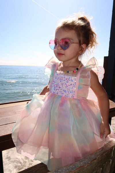 Lola + The Boys Ombre Butterfly Wing Dress