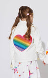Lola + The Boys Ombre Heart Rainbow Vegan Leather Jacket