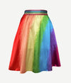 Lola + The Boys 2 Painting Rainbow Midi Skirt