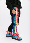 Lola + The Boys Pants Rainbow Sequin Joggers