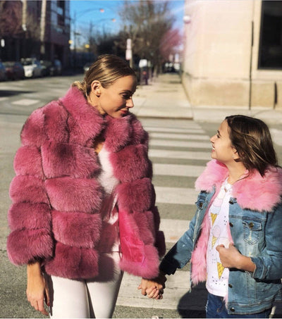Lola & The Boys Parkas & Furs Custom Women's Collared Fur Jacket - PreOrder