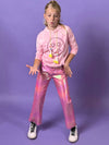 Lola + The Boys Pink Hologram Pants