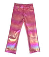 Lola + The Boys Pink Hologram Pants (Pre Order Ships 11/10)
