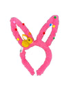 Lola + The Boys Pink Plush Bunny Ears Headband