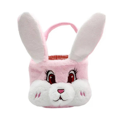 Lola + The Boys Pink Plush Bunny Easter Basket