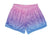 Purple Ombré Plush Shorts