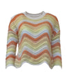Lola + The Boys 14 Rainbow Bright Knit Sweatshirt