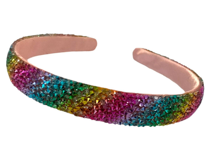Lola + The Boys Rainbow encrusted headband