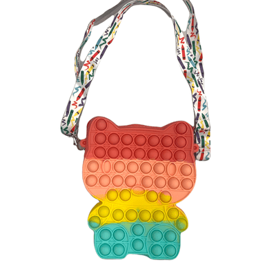 Lola + The Boys Rainbow gummy bear fidget purse
