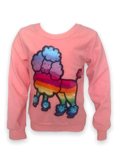 Lola + The Boys Rainbow Puppy Sweatshirt