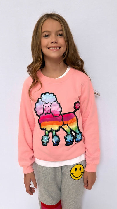 Lola + The Boys Rainbow Puppy Sweatshirt