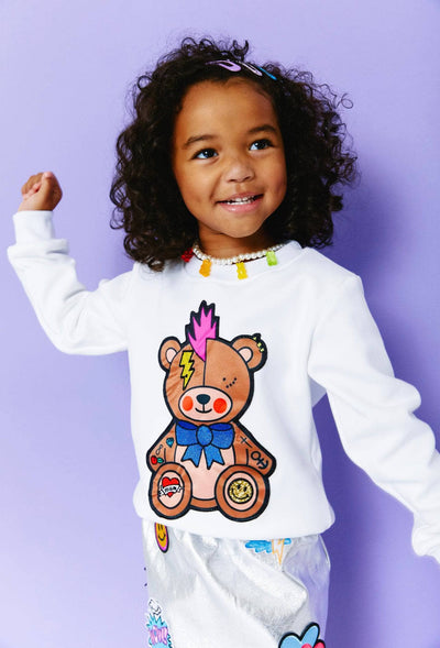 Lola + The Boys Rocker Bear Sweatshirt