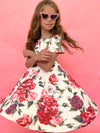 Lola + The Boys Roses Jacquard Dress