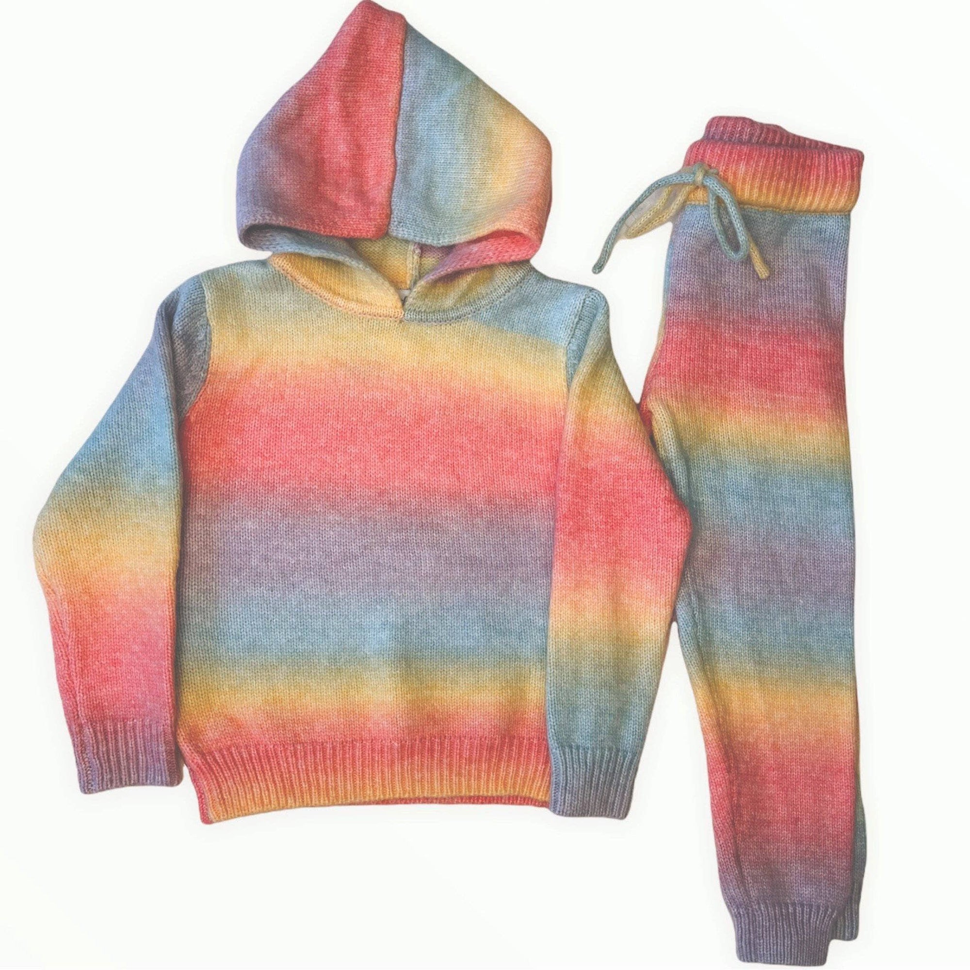 Sunset Knit Hoodie and Pants Set