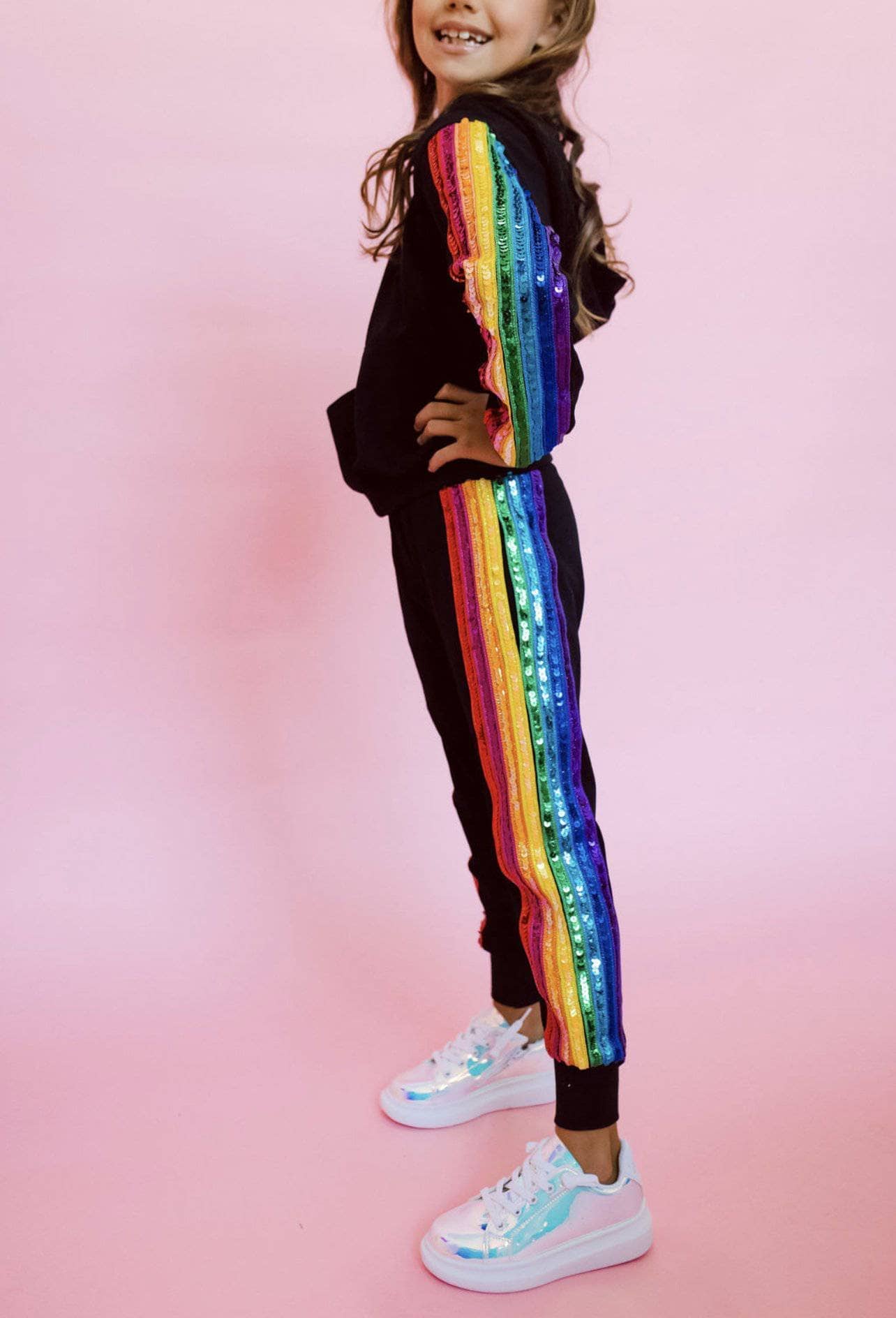 Rainbow tracksuit womens hot sale