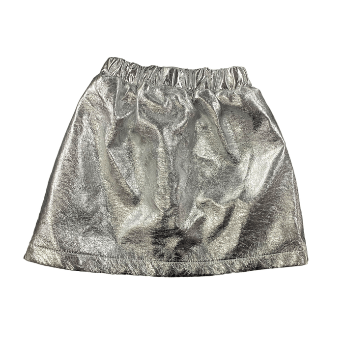 Lola + The Boys Silver Patch Mini Skirt