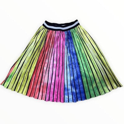 Lola + The Boys SKIRT Metallic Ombre Stripe Midi Skirt