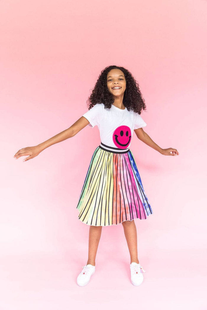 Lola + The Boys SKIRT Ombre Stripe Midi Skirt