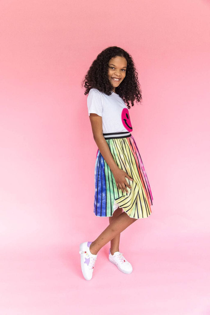 Lola + The Boys SKIRT Ombre Stripe Midi Skirt