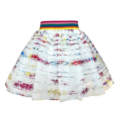 Lola + The Boys skirt Rainbow Metallic Foil Tutu