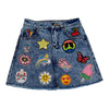 Lola + The Boys Skirts 14 (small) All about the patch denim skirt