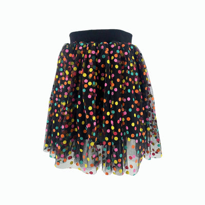 Lola + The Boys Skirts Black Rainbow Confetti Tutu Skirt