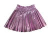 Lola + The Boys Skirts 2 / Pastel Pink Foil Pleated Skirt