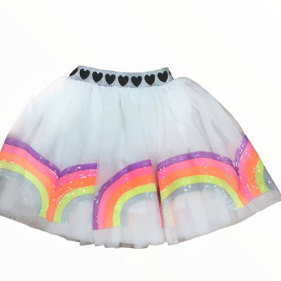 Lola + The Boys Skirts Neon Rainbow Heart Tutu Skirt