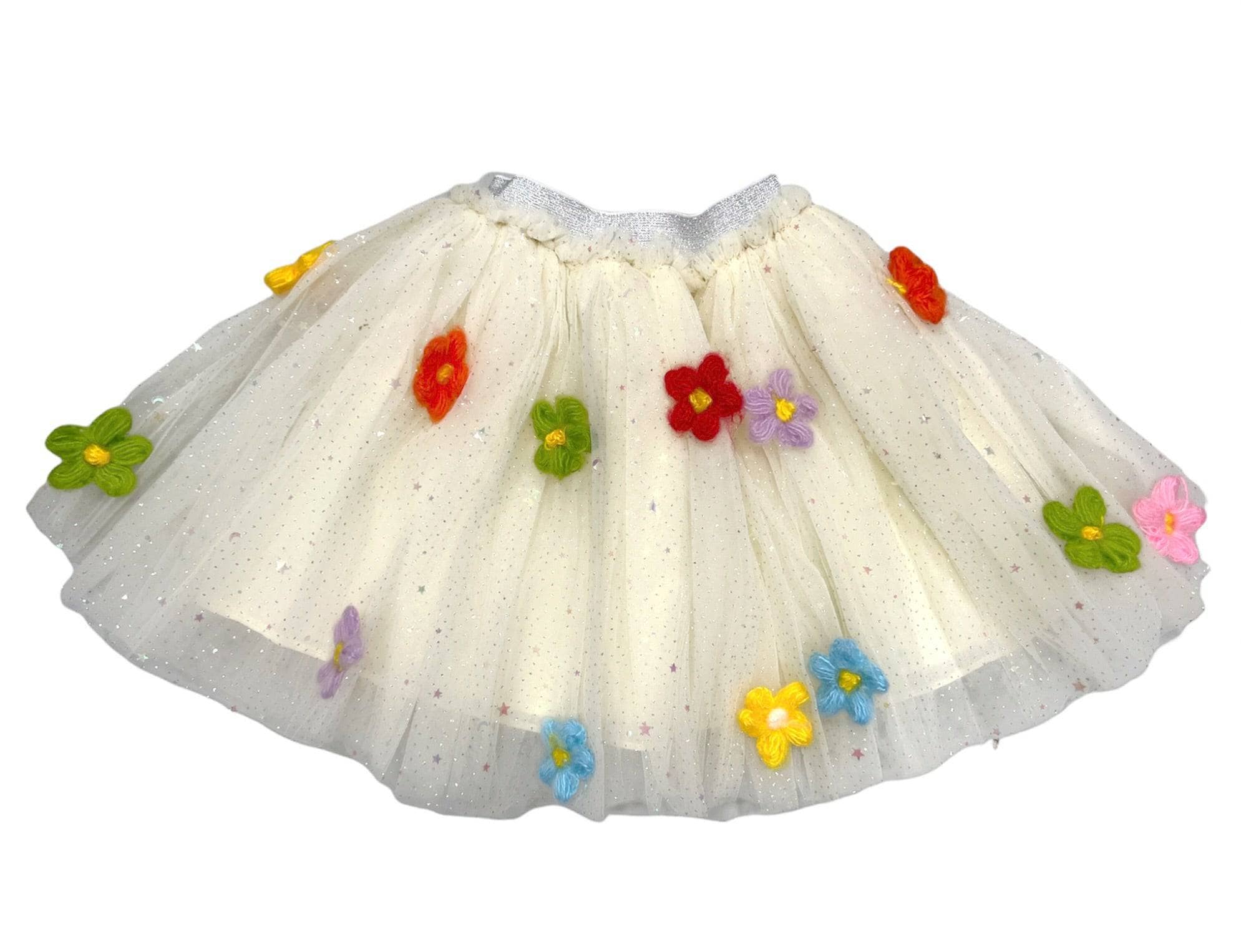 Rainbow Daisy Puff Tutu