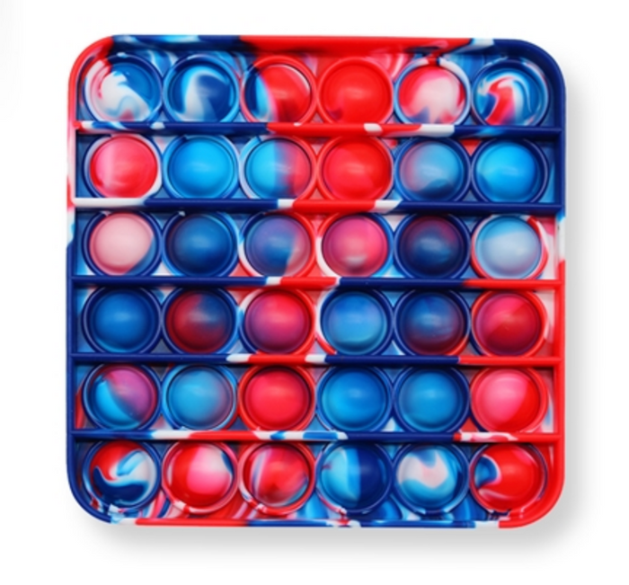 Lola + The Boys Red/White/Blue Square Small Fidget Toys