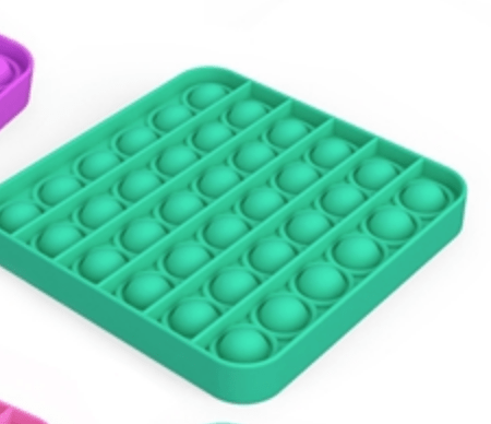 Lola + The Boys Aqua Square Small Fidget Toys