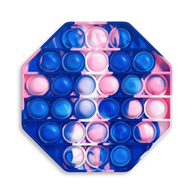 Lola + The Boys Pink/Blue/White Hexagon Small Fidget Toys